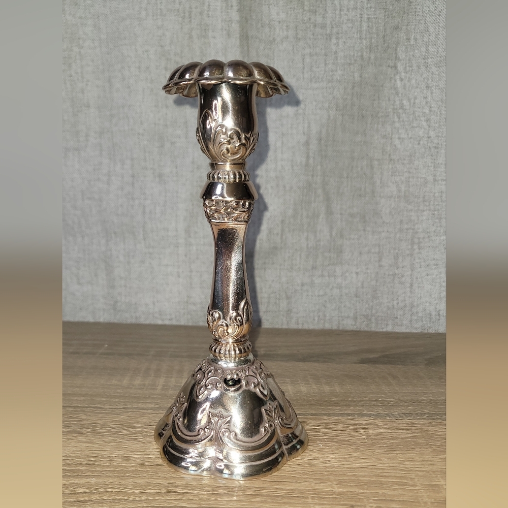 Brighton Ornate Silver-Tone Decorative Candle Holder Cinderella - Picture 2 of 9
